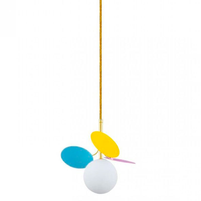 Подвесной светильник MATISSE Pendant One multicolor Мульти Золотой Белый Подвесной светильник MATISSE Pendant One multicolor Мульти Золотой Белый в Костроме | Loft Concept