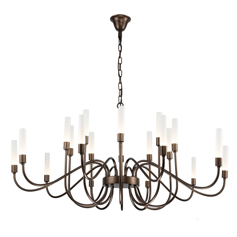 Люстра Faiber Brown Chandelier Коричневый Люстра Faiber Brown Chandelier Коричневый в Костроме | Loft Concept