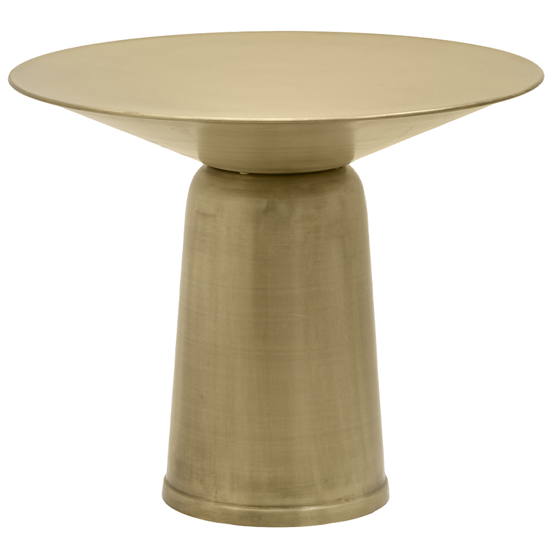 Круглый обеденный металлический стол Modern Caldron Metal Dining Table Золотой Круглый обеденный металлический стол Modern Caldron Metal Dining Table Золотой в Костроме | Loft Concept