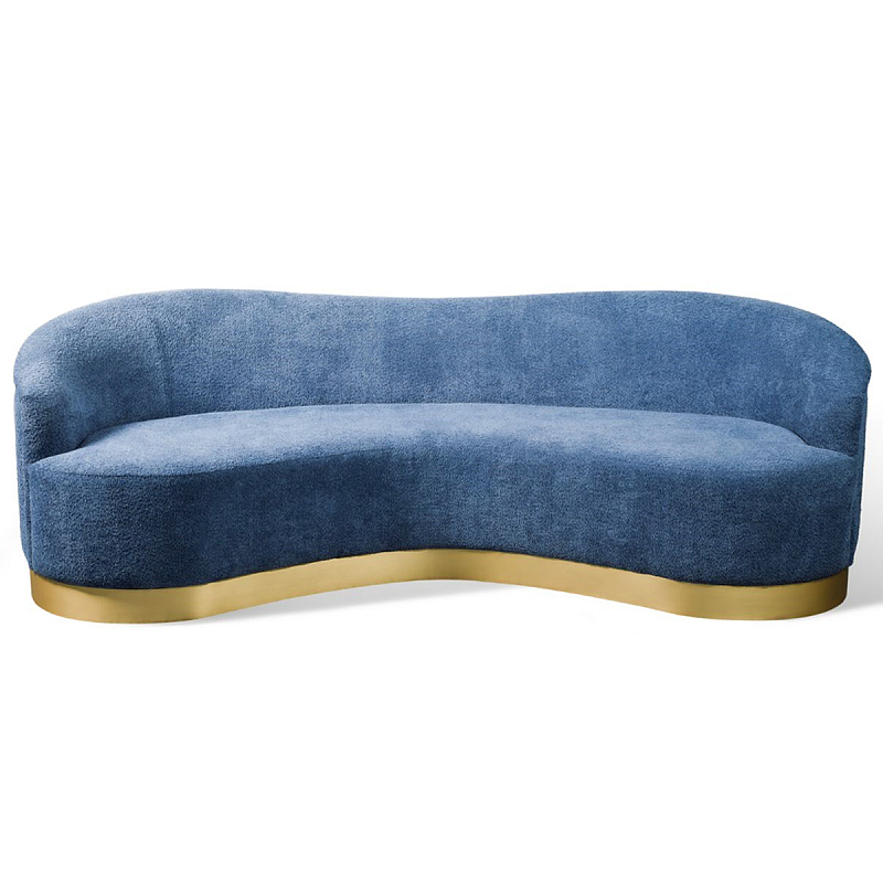Диван Derby Sofa Синий Латунь Диван Derby Sofa Синий Латунь в Костроме | Loft Concept