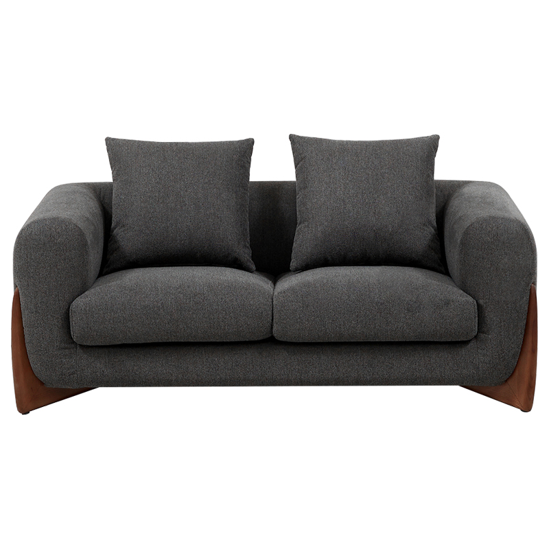 Диван Cuthbert Dark Gray Sofa Серый Коричневый Диван Cuthbert Dark Gray Sofa Серый Коричневый в Костроме | Loft Concept