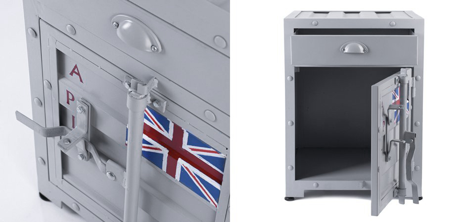 Тумба Union Jack с ящиком и дверью Тумба Union Jack с ящиком и дверью - Loft-Concept в Костроме