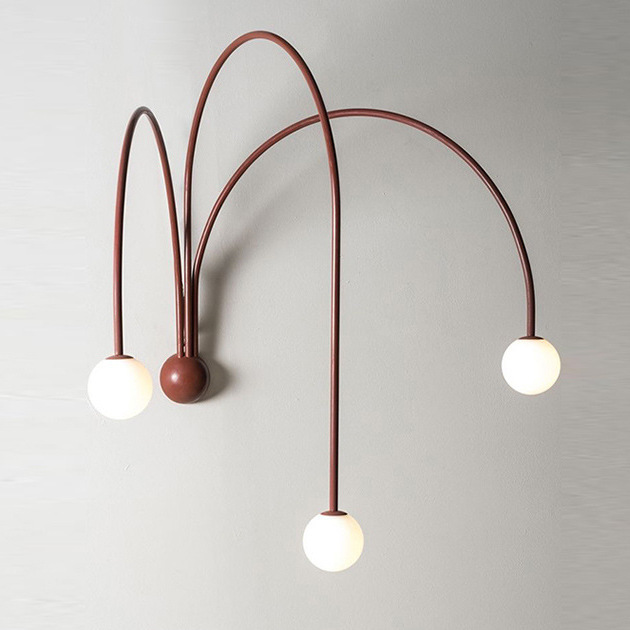 Бра Quattro lampade da parete Черный Красный Золотой Бра Quattro lampade da parete Черный Красный Золотой в Костроме | Loft Concept