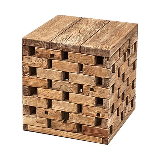 Приставной стол Wicker Bricks Коричневый Приставной стол Wicker Bricks Коричневый в Костроме | Loft Concept