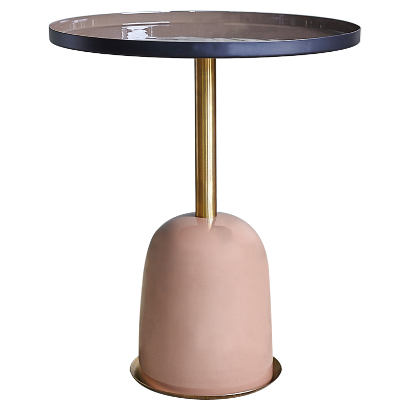 Приставной стол Ester Side Table Дымчатая Роза Латунь Приставной стол Ester Side Table Дымчатая Роза Латунь в Костроме | Loft Concept