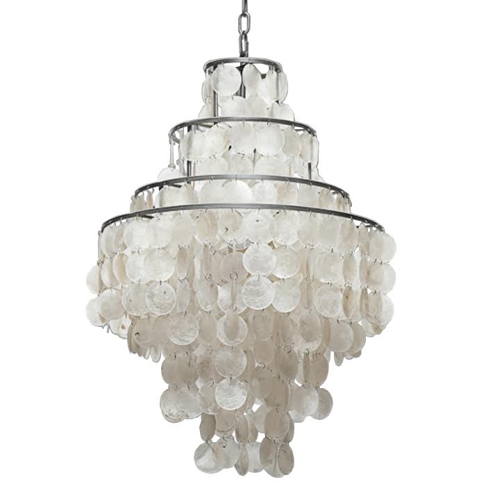 Люстра SHELL Chandelier 50 Белый Люстра SHELL Chandelier 50 Белый в Костроме | Loft Concept