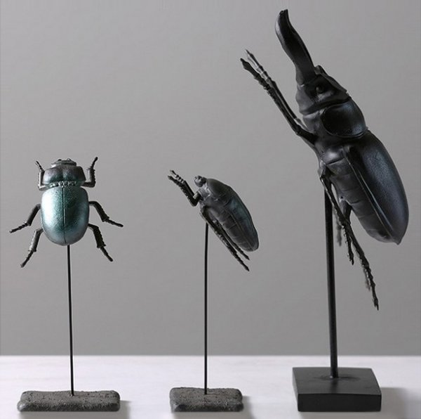 Статуэтка Beetle Family Черный Статуэтка Beetle Family Черный в Костроме | Loft Concept