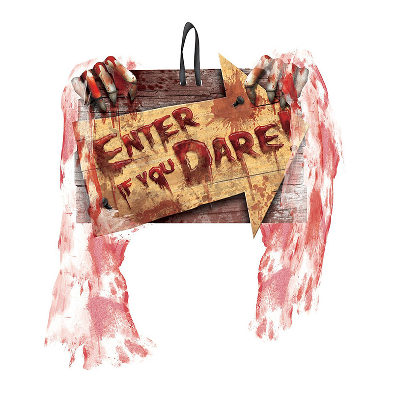 Аксессуар на стену HALLOWEEN "ENTER, if you DARE!" Черный Красный Аксессуар на стену HALLOWEEN "ENTER, if you DARE!" Черный Красный в Костроме | Loft Concept
