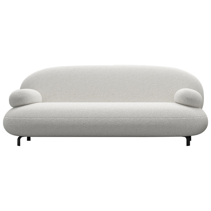Диван Bethany White Sofa Белый Черный Диван Bethany White Sofa Белый Черный в Костроме | Loft Concept
