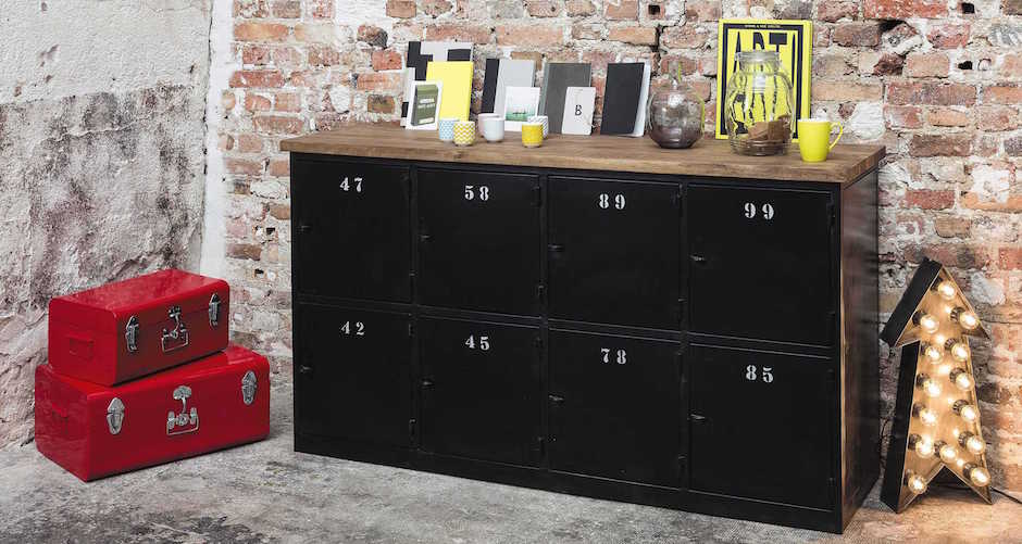Комод в стиле Лофт с 8-ю дверцами Industrial Rust Eight Chest Комод в стиле Лофт с 8-ю дверцами Industrial Rust Eight Chest - Loft-Concept в Костроме