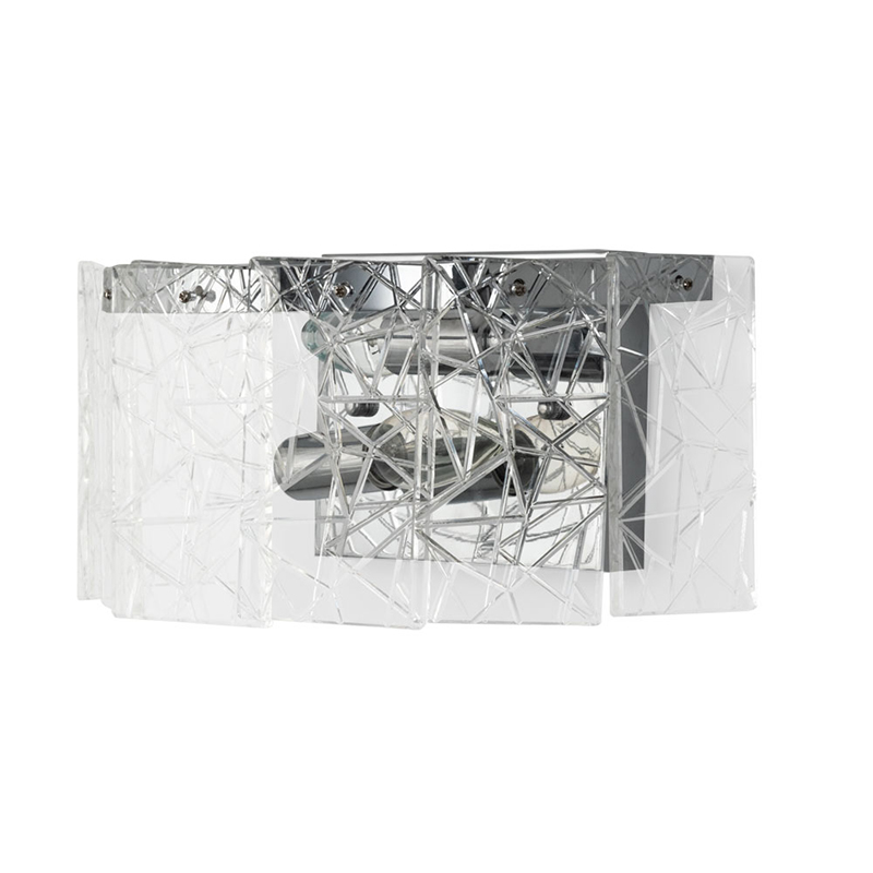 Бра Alvaro Crystal Wall Lamp Прозрачный Хром Бра Alvaro Crystal Wall Lamp Прозрачный Хром в Костроме | Loft Concept