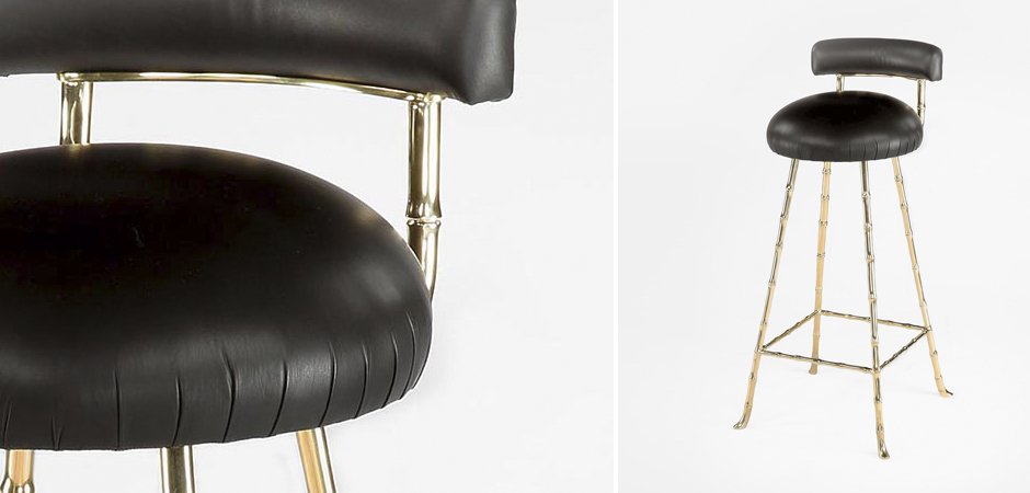 Барный стул High Upholstered Bar Stool Барный стул High Upholstered Bar Stool - Loft-Concept в Костроме