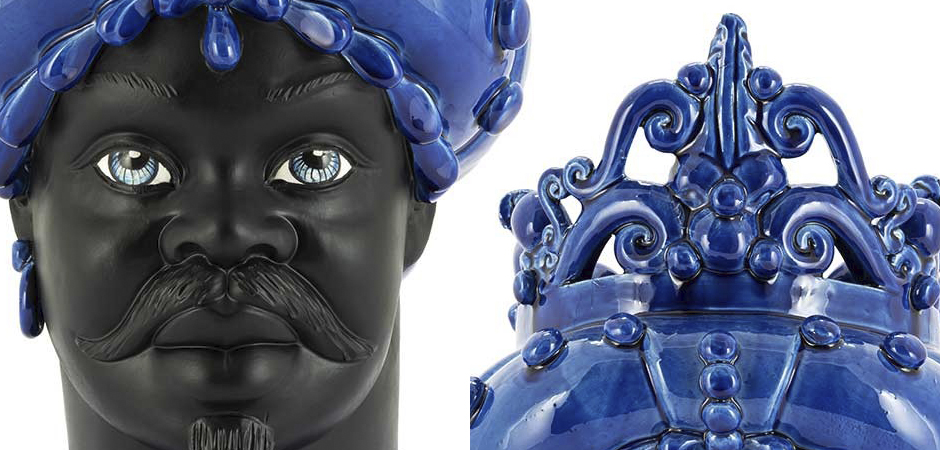 Ваза VASE MORO MAN MED. MAT Blue Ваза VASE MORO MAN MED. MAT Blue - Loft-Concept в Костроме