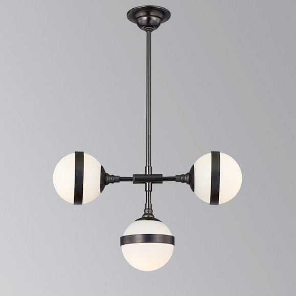 Люстра Peggy Futura lamp III Hangar Design Черный Молочный в Костроме | Loft Concept 