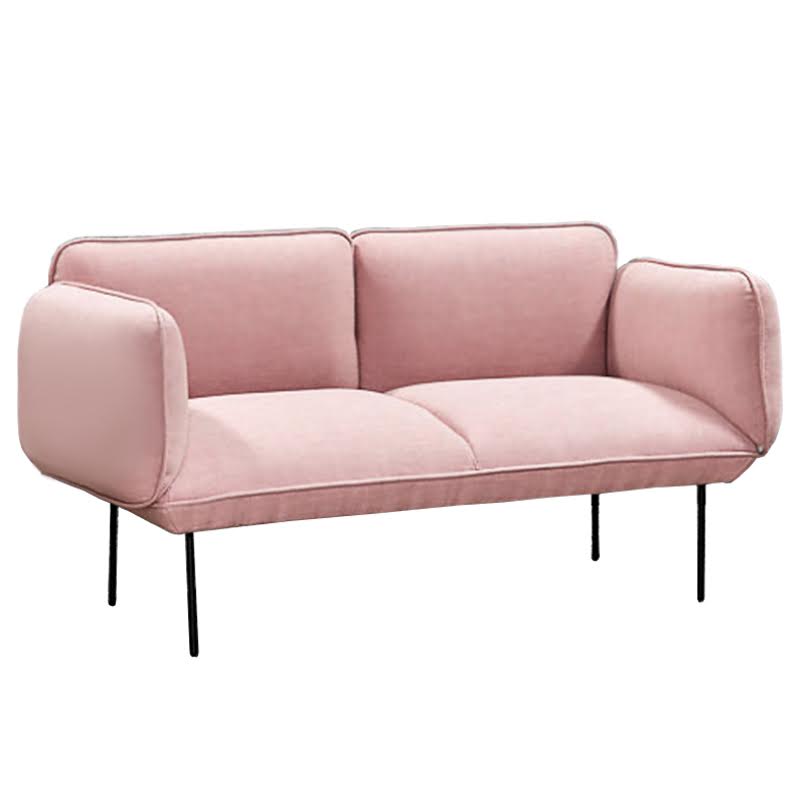 Двухместная Софа Elsa 2 Seater Sofa Розовый велюр Розовый пастельный Двухместная Софа Elsa 2 Seater Sofa Розовый велюр Розовый пастельный в Костроме | Loft Concept