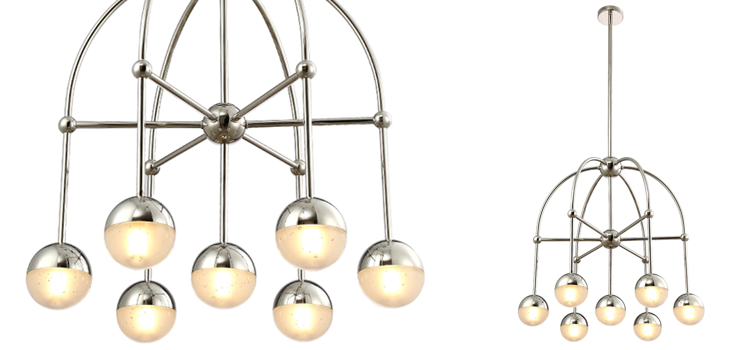 Люстра Heidy Chrome Chandelier 7 - фото
