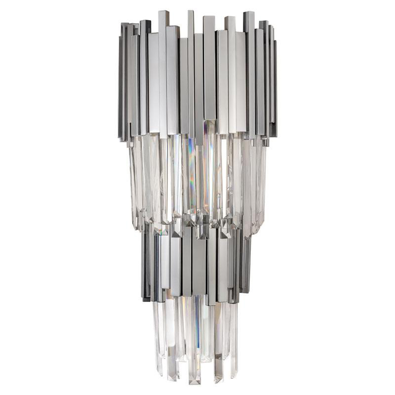 Бра Luxxu Modern Cascade Wall Lamp Silver 71 Прозрачное Стекло Серебряный Бра Luxxu Modern Cascade Wall Lamp Silver 71 Прозрачное Стекло Серебряный в Костроме | Loft Concept