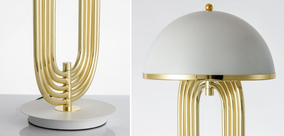 Настольная лампа Delightfull Turner Table Lamp White Настольная лампа Delightfull Turner Table Lamp White - Loft-Concept в Костроме