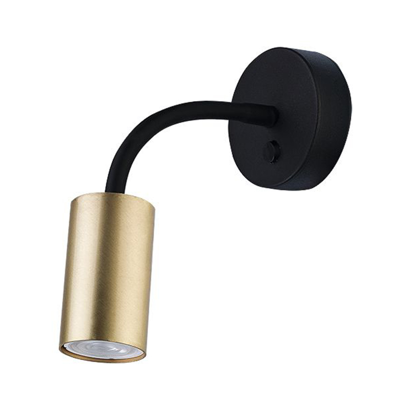 Бра Noor Spot Wall Lamp brass Латунь Черный Бра Noor Spot Wall Lamp brass Латунь Черный в Костроме | Loft Concept