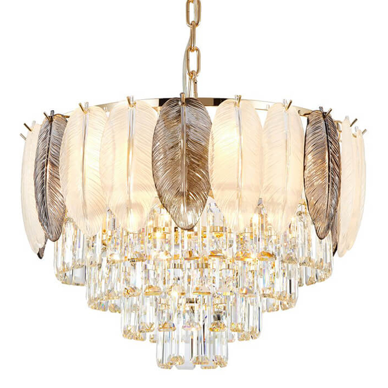 Люстра Crystal in Petals Chandelier 51 Глянцевое золото Люстра Crystal in Petals Chandelier 51 Глянцевое золото в Костроме | Loft Concept