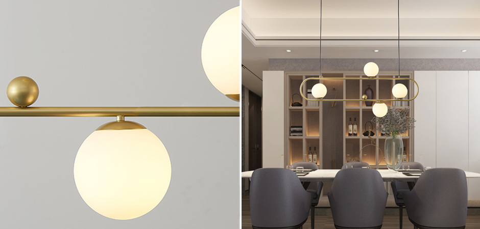 Люстра Horizontal Balls Balance Brass 4 Люстра Horizontal Balls Balance Brass 4 - Loft-Concept в Костроме