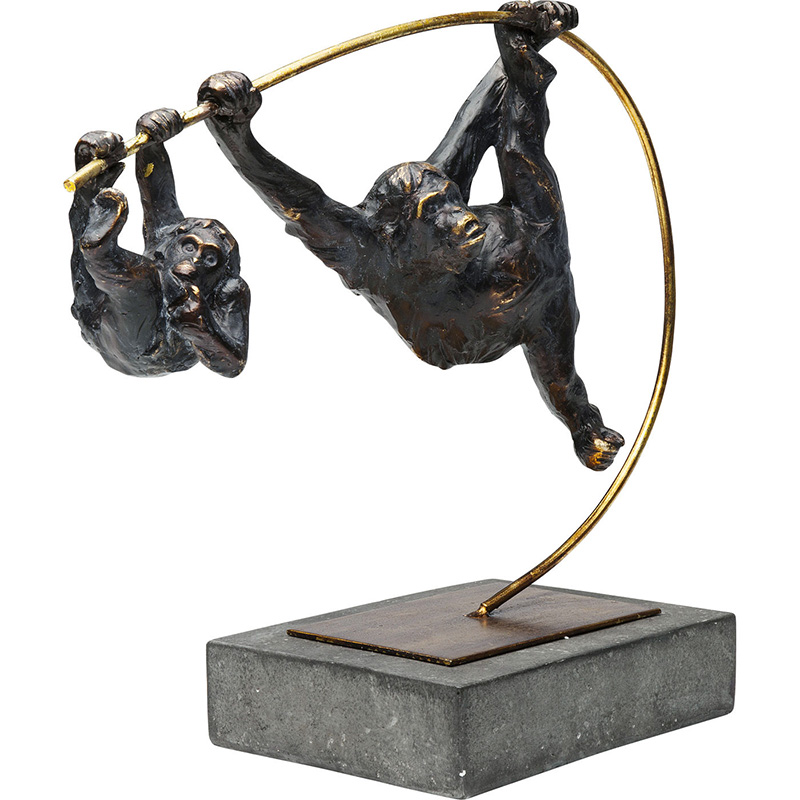 Статуэтка Climbing Monkeys Черный Золотой Статуэтка Climbing Monkeys Черный Золотой в Костроме | Loft Concept