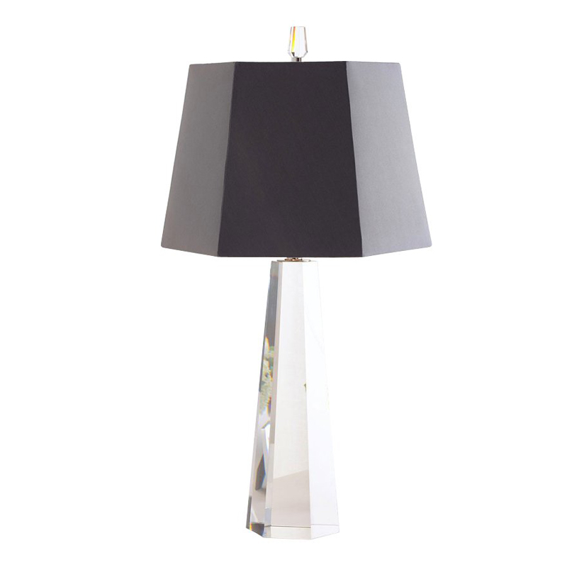 Настольная лампа Crystal Pyramid Table lamp Черный Настольная лампа Crystal Pyramid Table lamp Черный в Костроме | Loft Concept