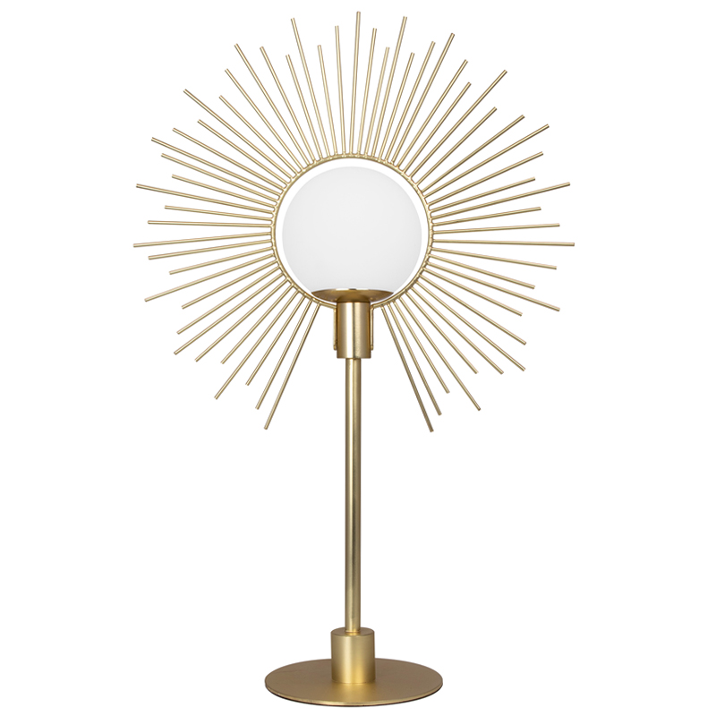 Настольная лампа Table lamp Soleil Латунь Белое матовое стекло Настольная лампа Table lamp Soleil Латунь Белое матовое стекло в Костроме | Loft Concept