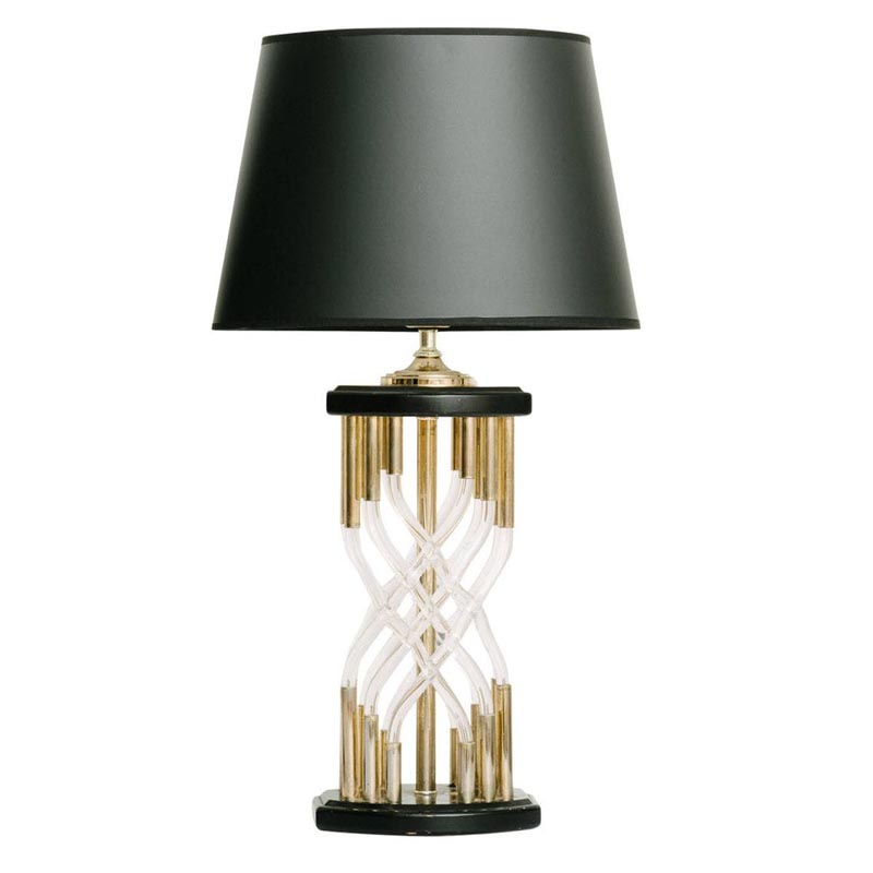 Настольная лампа Table Lamp Organic Glass Черный Латунь Настольная лампа Table Lamp Organic Glass Черный Латунь в Костроме | Loft Concept
