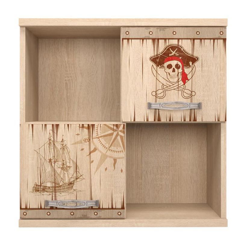 Полка Pirate Theme square Светлый дуб Полка Pirate Theme square Светлый дуб в Костроме | Loft Concept