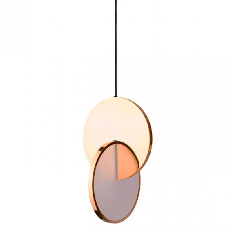 Подвесной светильник Eclipse Pendant Light Gold Золотой Белый Подвесной светильник Eclipse Pendant Light Gold Золотой Белый в Костроме | Loft Concept