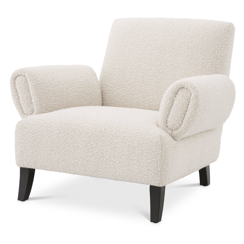 Кресло Eichholtz Chair Fausto Кремовый Черный Кресло Eichholtz Chair Fausto Кремовый Черный в Костроме | Loft Concept