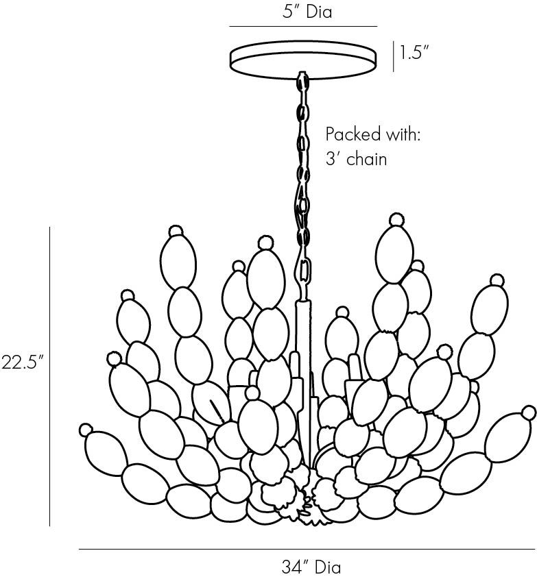 Люстра Arteriors INDI CHANDELIER Люстра Arteriors INDI CHANDELIER в Костроме