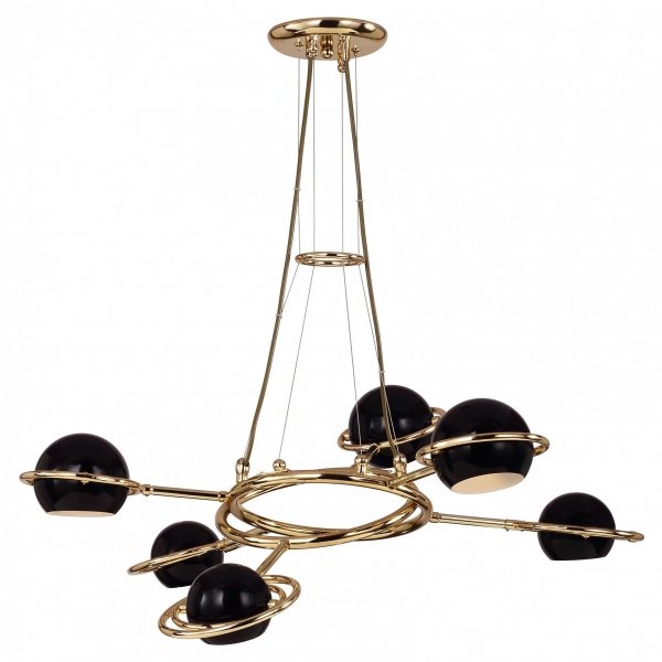 Люстра Delightfull Cosmo Suspention Light Black 6 Черный Люстра Delightfull Cosmo Suspention Light Black 6 Черный в Костроме | Loft Concept