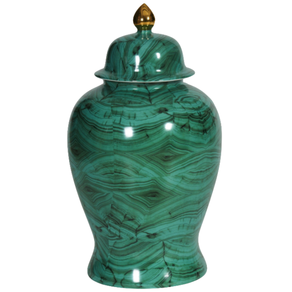 Ваза с крышкой Malachite Vase Малахит в Костроме | Loft Concept 