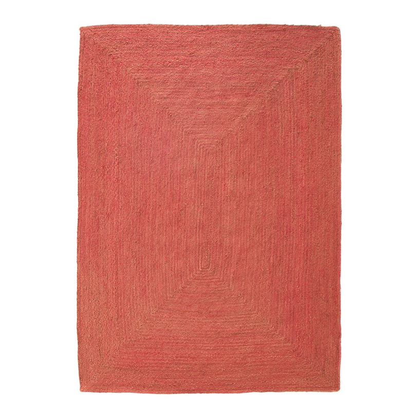 Ковер Rectangular Carpet red 100% джут Красный Ковер Rectangular Carpet red 100% джут Красный в Костроме | Loft Concept