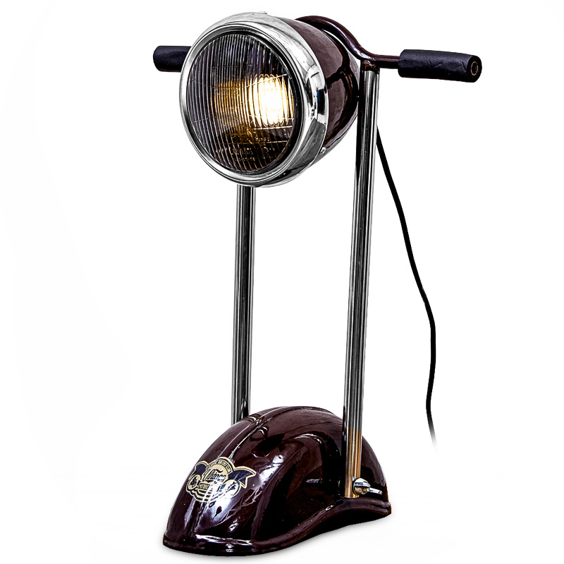 Настольная лампа Moto Loft Table lamp Бургундский красный Настольная лампа Moto Loft Table lamp Бургундский красный в Костроме | Loft Concept