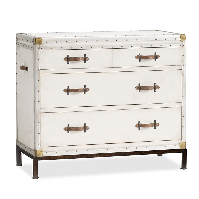Комод в винтажном стиле Vintage Chests Белый Белый Коричневый Комод в винтажном стиле Vintage Chests Белый Белый Коричневый в Костроме | Loft Concept
