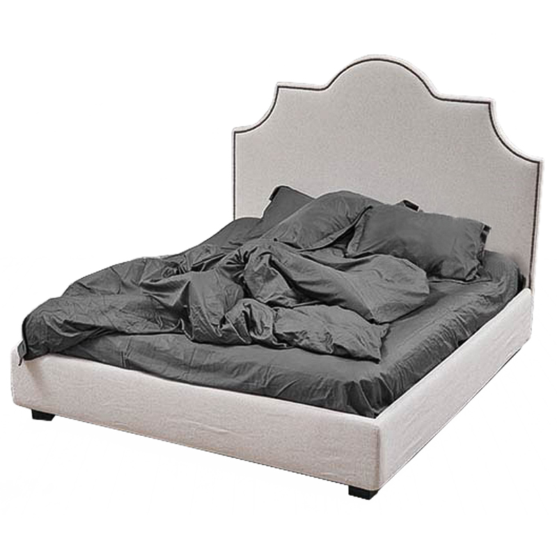 Кровать Headboard Angles Bed Светло-серый Кровать Headboard Angles Bed Светло-серый в Костроме | Loft Concept