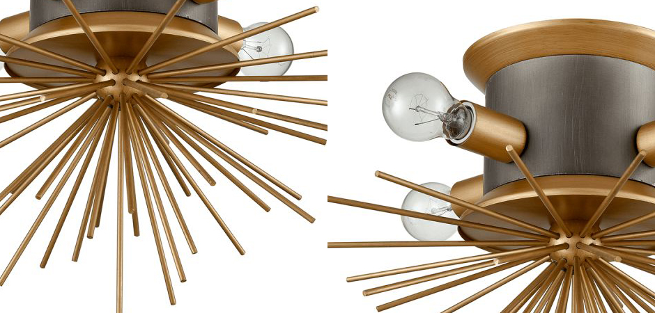 Потолочный светильник Hedgehog Brass Chandelier Потолочный светильник Hedgehog Brass Chandelier - Loft-Concept в Костроме
