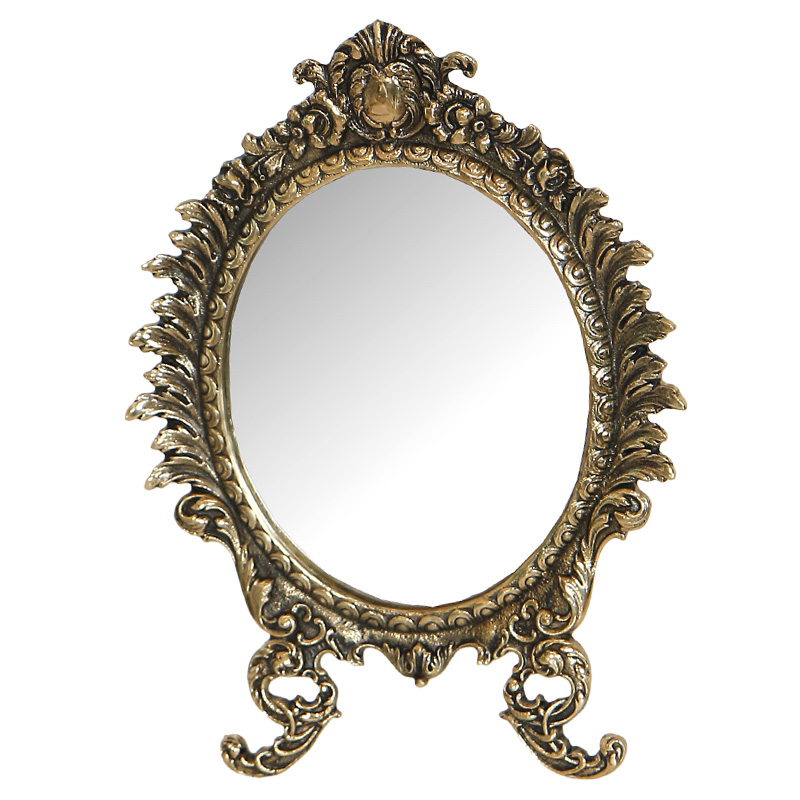 Зеркало настольное в бронзовой раме King Bronze Mirrors Бронза Зеркало настольное в бронзовой раме King Bronze Mirrors Бронза в Костроме | Loft Concept