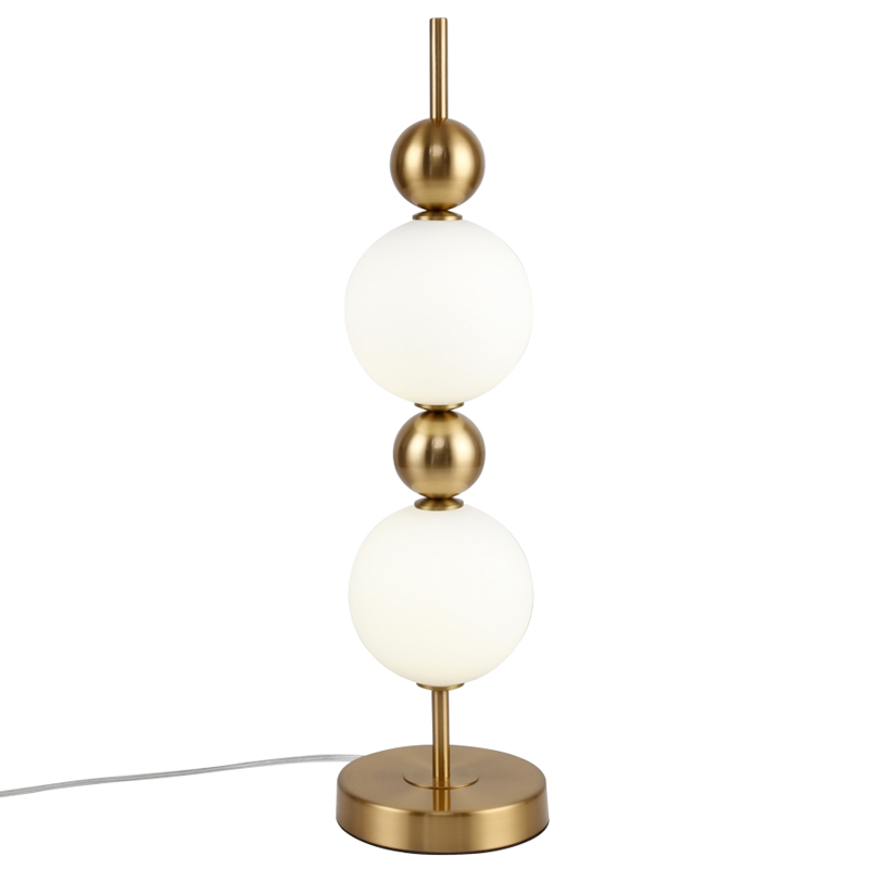 Настольная лампа PEARLS SUSPENSION Белый Латунь Настольная лампа PEARLS SUSPENSION Белый Латунь в Костроме | Loft Concept