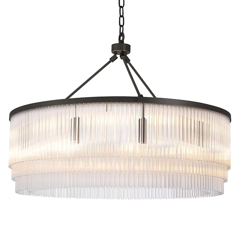 Люстра Eichholtz Chandelier Hector L Bronze Прозрачное Стекло Черный Темная бронза Люстра Eichholtz Chandelier Hector L Bronze Прозрачное Стекло Черный Темная бронза в Костроме | Loft Concept