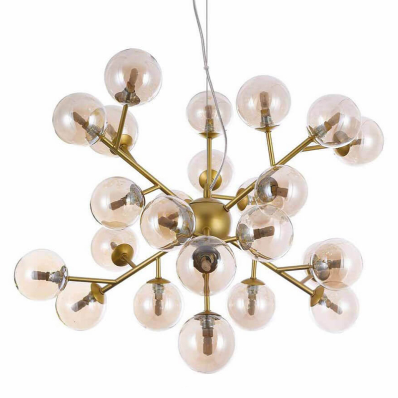 Люстра Berries Chandelier Amber 65 матовое золото Янтарь (Amber) Люстра Berries Chandelier Amber 65 матовое золото Янтарь (Amber) в Костроме | Loft Concept
