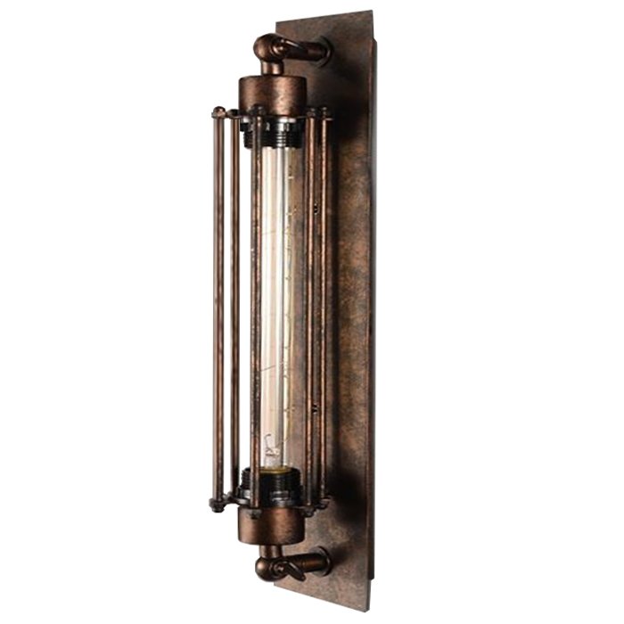 Бра Loft Industrial Edison Cage Momo vintage Бурая ржавчина Бра Loft Industrial Edison Cage Momo vintage Бурая ржавчина в Костроме | Loft Concept