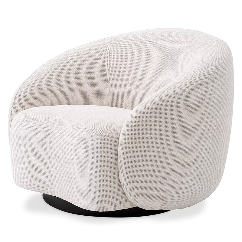 Кресло Eichholtz Swivel Chair Amore Молочный Черный Молочный Черный Кресло Eichholtz Swivel Chair Amore Молочный Черный Молочный Черный в Костроме | Loft Concept