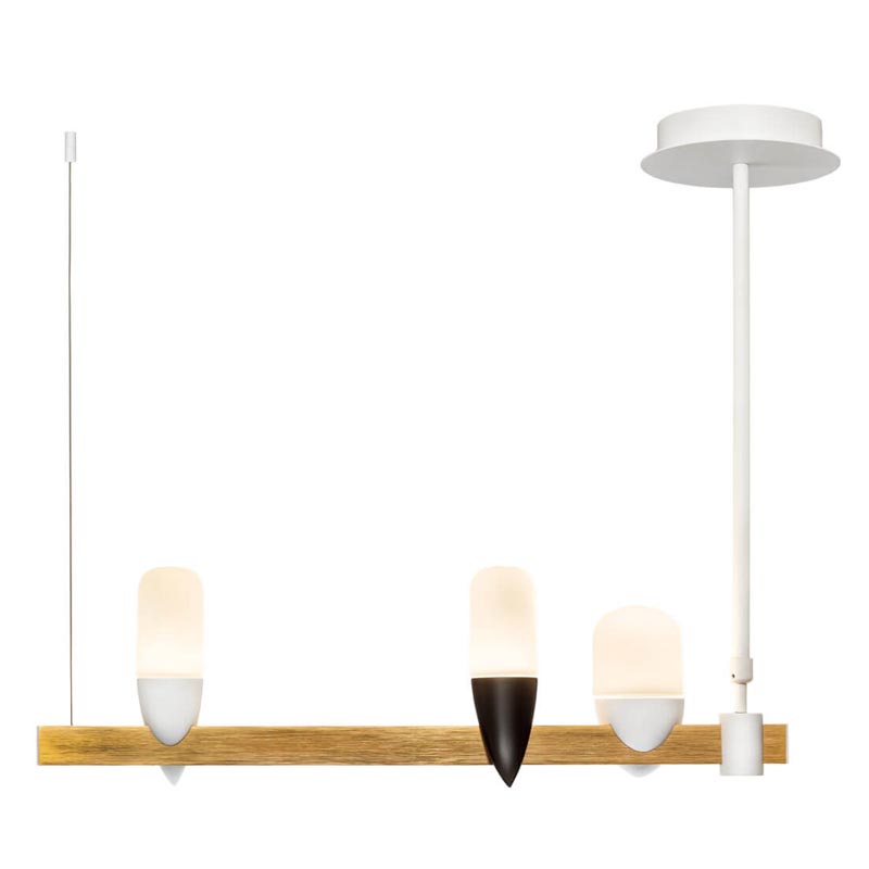Люстра Ebenezer Chandelier Linear white 60 Белый Латунь Люстра Ebenezer Chandelier Linear white 60 Белый Латунь в Костроме | Loft Concept