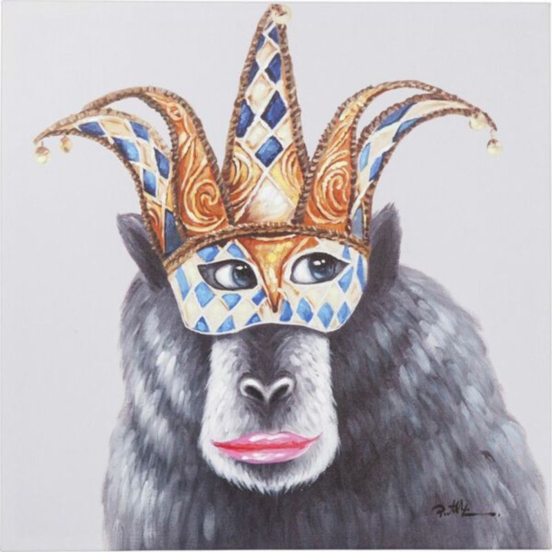 Постер The Masked Monkey Серый Постер The Masked Monkey Серый в Костроме | Loft Concept