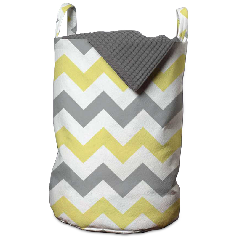 Корзина Mustard and Gray Chevron II Basket Мульти Корзина Mustard and Gray Chevron II Basket Мульти в Костроме | Loft Concept