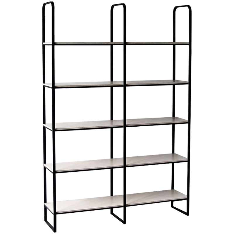 Стеллаж Barnett Industrial Metal Rust Rack Древесина Черный Стеллаж Barnett Industrial Metal Rust Rack Древесина Черный в Костроме | Loft Concept